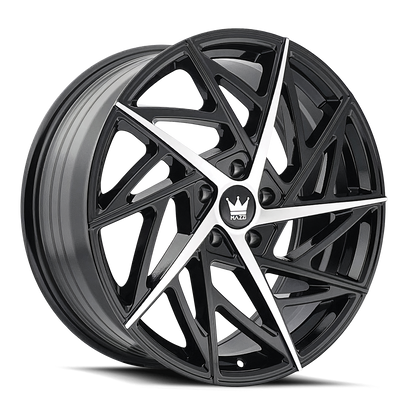 MAZZI FREESTYLE 18x8 35 5x120 GLOSS BLACK/MACHINED