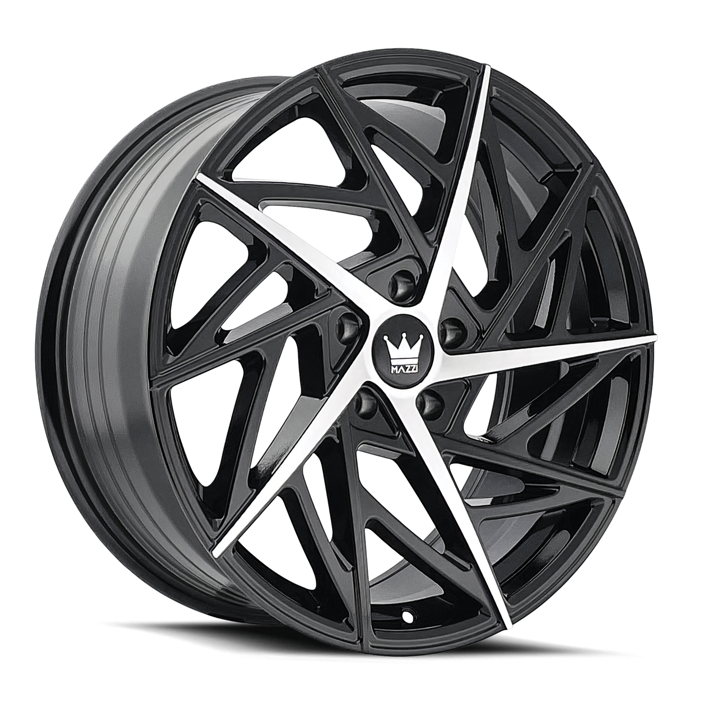 MAZZI FREESTYLE 20x8.5 35 5x112 GLOSS BLACK/MACHINED