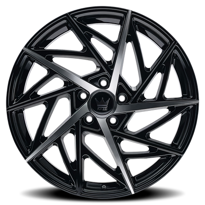 MAZZI FREESTYLE 18x8 35 5x120 GLOSS BLACK/MACHINED