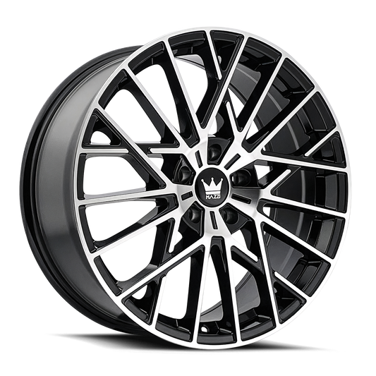 MAZZI JINX 20x8.5 38 5x112 BLACK/MACHINED