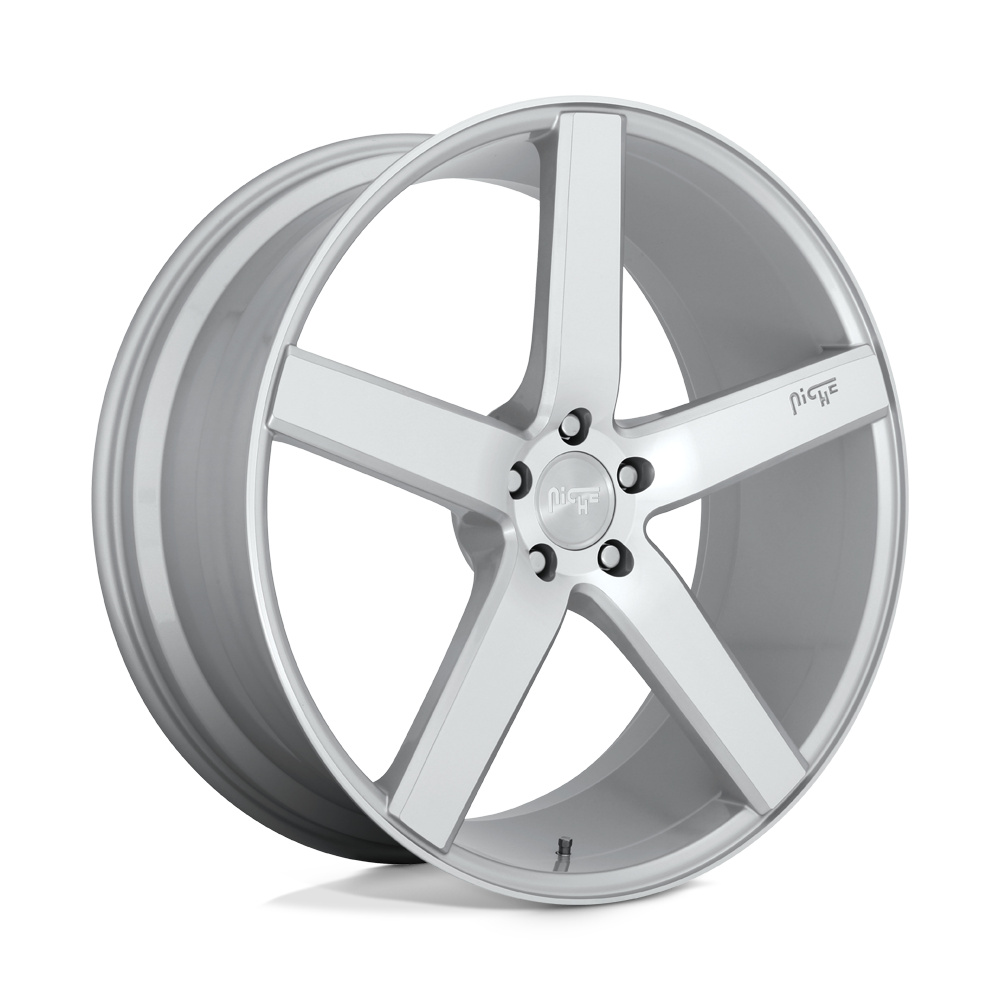 NICHE 1PC M135 MILAN 19X9.5 35 5X114.3 GLOSS SILVER MACHINED