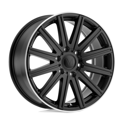 Mandrus STARK 17X7.5 52 6X130/6X130 MATTE BLACK W/ MACHINED LIP
