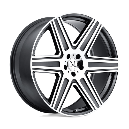 Mandrus ATLAS 18X8.5 25 5X112/5X112 GUNMETAL W/ MIRROR CUT FACE & LIP