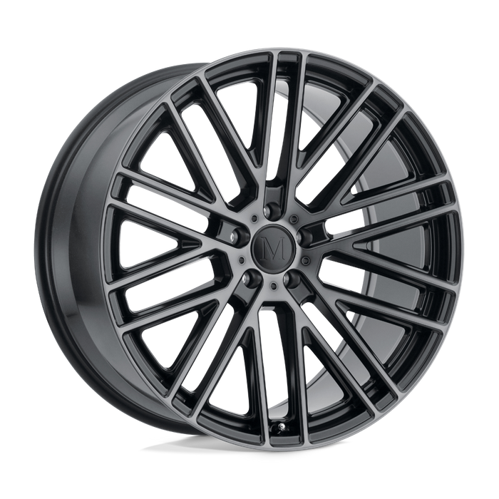 Mandrus MASCHE 18X8.5 32 5X112/5X112 SEMI GLOSS BLACK W/ MIRROR CUT FACE