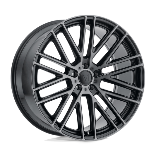 Mandrus MASCHE 18X8.5 32 5X112/5X112 SEMI GLOSS BLACK W/ MIRROR CUT FACE