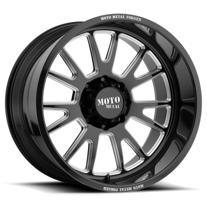 Moto Metal MO401 22X14 -76 BLANK GLOSS BLACK MILLED