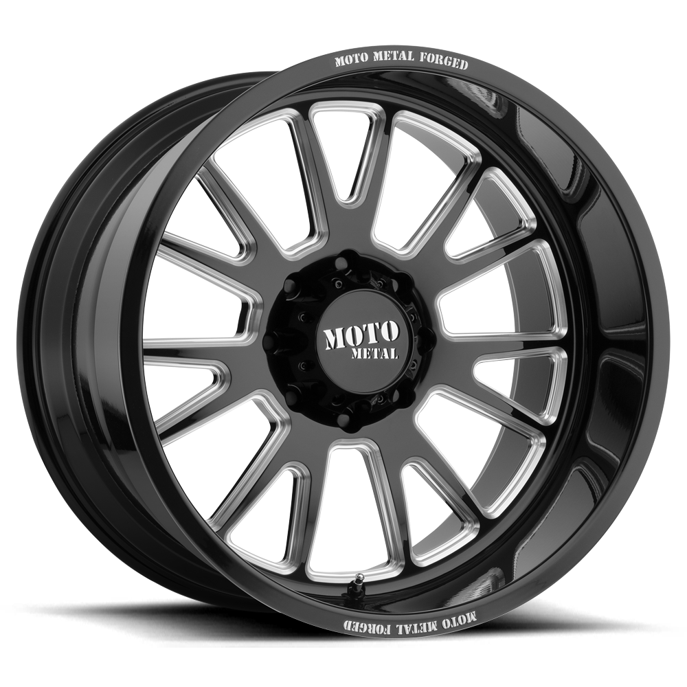 Moto Metal MO401 20X14 -76 BLANK GLOSS BLACK MILLED