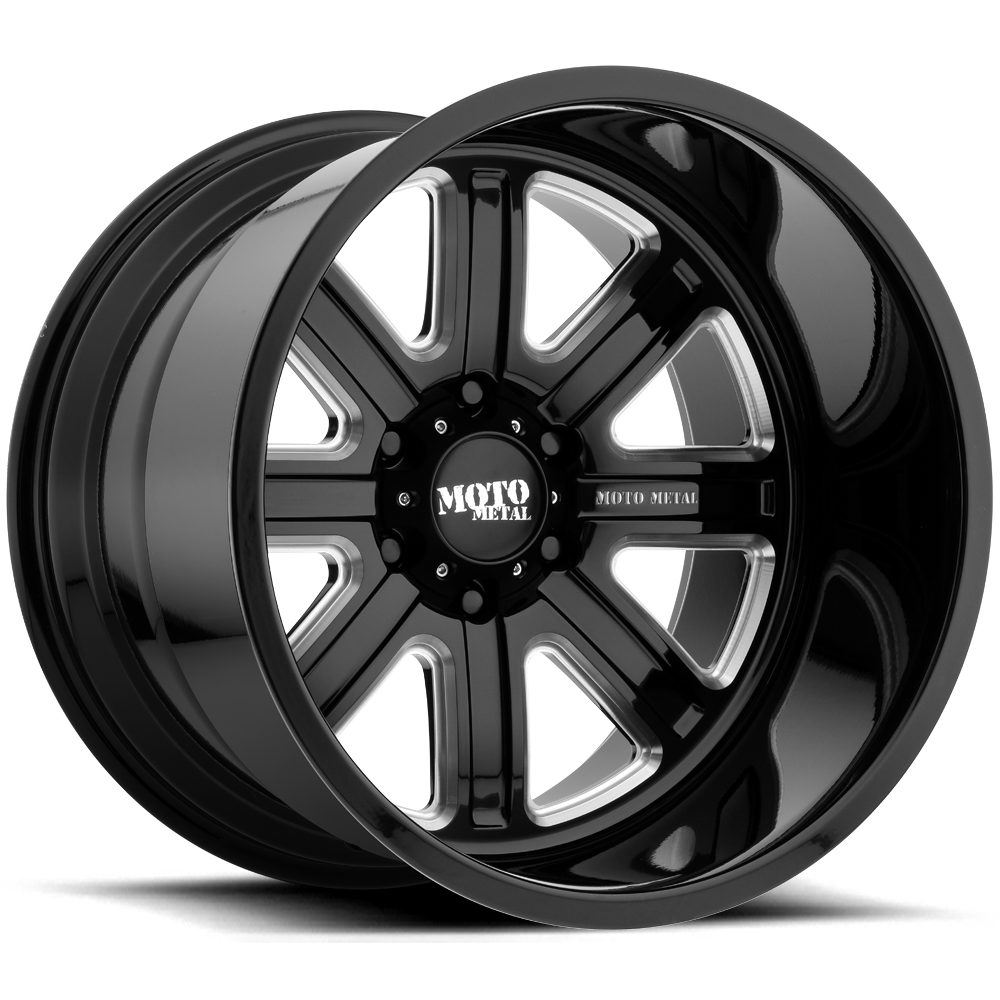 Moto Metal MO402 24X14 -76 BLANK GLOSS BLACK MILLED