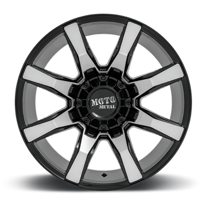 Moto Metal MO804 SPIDER 22X12 -44 5X127/5X139.7/5X5.0/5.5 Gloss Black Machined