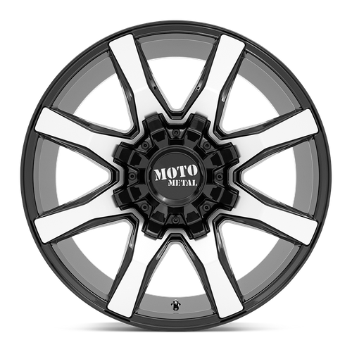 Moto Metal MO804 SPIDER 20X10 12 8X180/8X7.1 GLOSS BLACK MACHINED