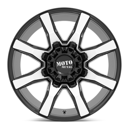 Moto Metal MO804 SPIDER 20X10 12 8X180/8X7.1 GLOSS BLACK MACHINED