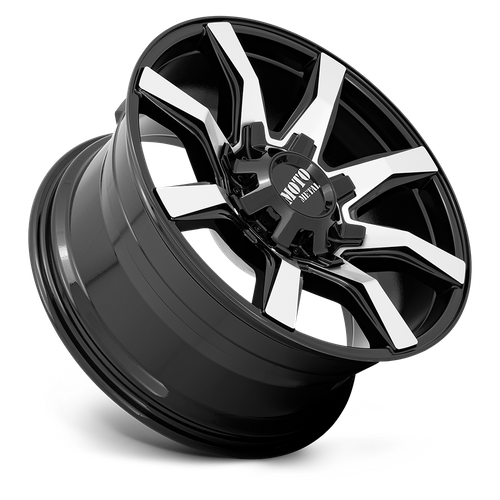 Moto Metal MO804 SPIDER 20X10 12 8X165.1 GLOSS BLACK MACHINED