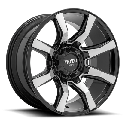 Moto Metal MO804 SPIDER 20X10 -18 5X127/5X139.7/5X5.0/5.5 Gloss Black Machined