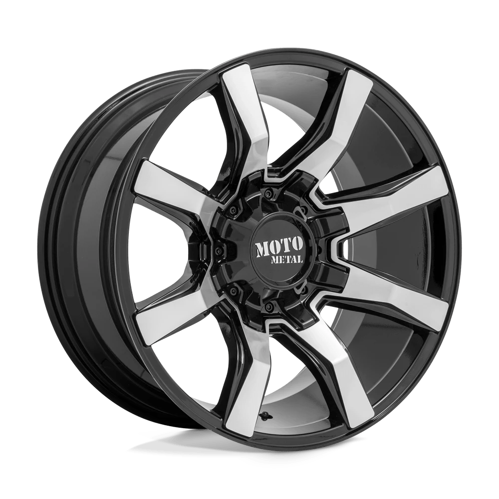 Moto Metal MO804 SPIDER 20X10 12 8X180/8X7.1 GLOSS BLACK MACHINED