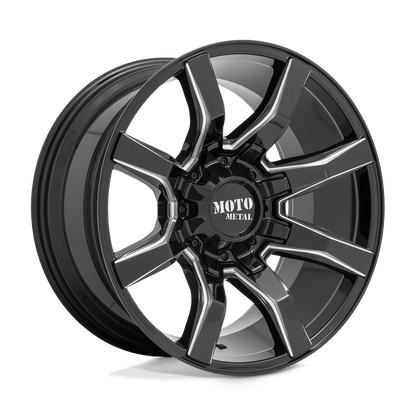 Moto Metal MO804 SPIDER 20X10 -18 8X165.1/8X6.5 Gloss Black Milled