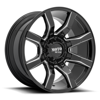 Moto Metal MO804 SPIDER 20X9 18 8X165.1/8X6.5 Gloss Black Milled