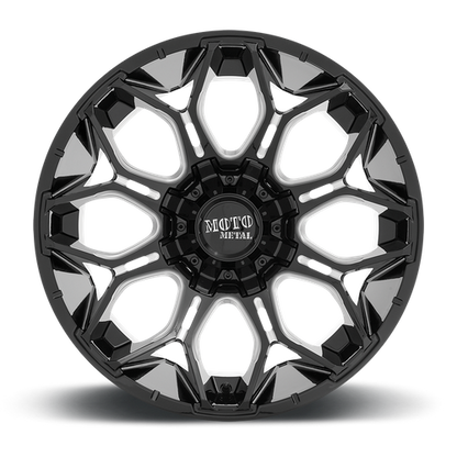 Moto Metal MO808 SNIPER 20X9 0 5X127/5X139.7/5X5.0/5.5 Gloss Black Milled