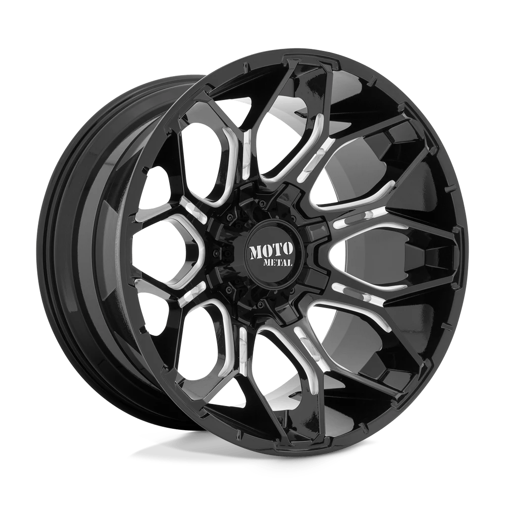 Moto Metal MO808 SNIPER 20X9 0 5X127/5X139.7/5X5.0/5.5 Gloss Black Milled