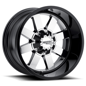 Moto Metal MO962 20X12 -44 5X127/5X139.7/5X5.0/5.5 PVD Center Gloss Black Lip