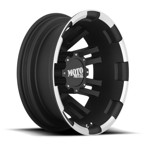 Moto Metal MO963 17X6 -134 8X200/8X200 Matte Black Machined - Rear