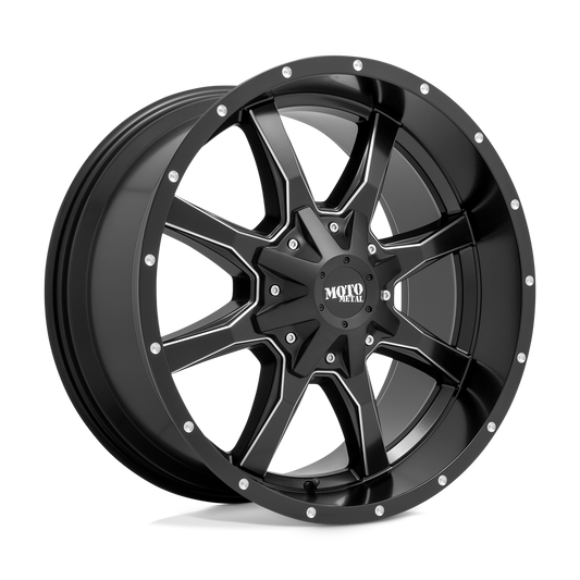 MOTO METAL MO970 16X7 42 5X160 SEMI GLOSS BLACK MILLED
