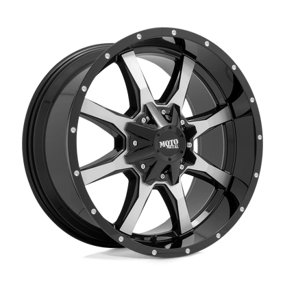 Moto Metal MO970 20X9 0 8X170/8X6.7 GLOSS BLACK MACHINED FACE