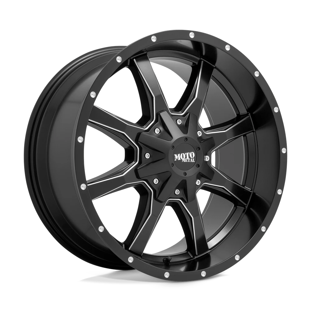Moto Metal MO970 22X12 -44 8X165.1/8X6.5 Satin Black Milled