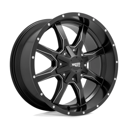 Moto Metal MO970 20X9 0 6X135/6X139.7 SEMI GLOSS BLACK MILLED