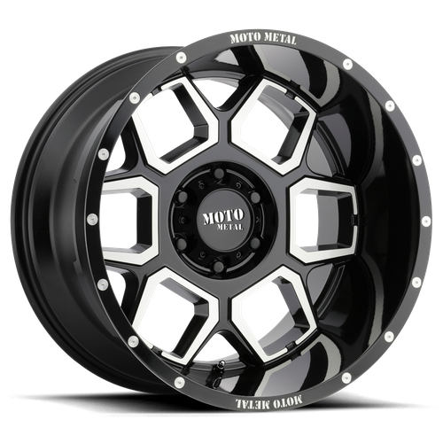 Moto Metal MO981 SPADE 22X12 -44 8X165.1/8X6.5 Gloss Black Machined