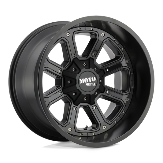 MOTO METAL MO984 SHIFT 20X12 -44 6X135/6X139.7 MATTE BLACK GLOSS BLACK INSERTS