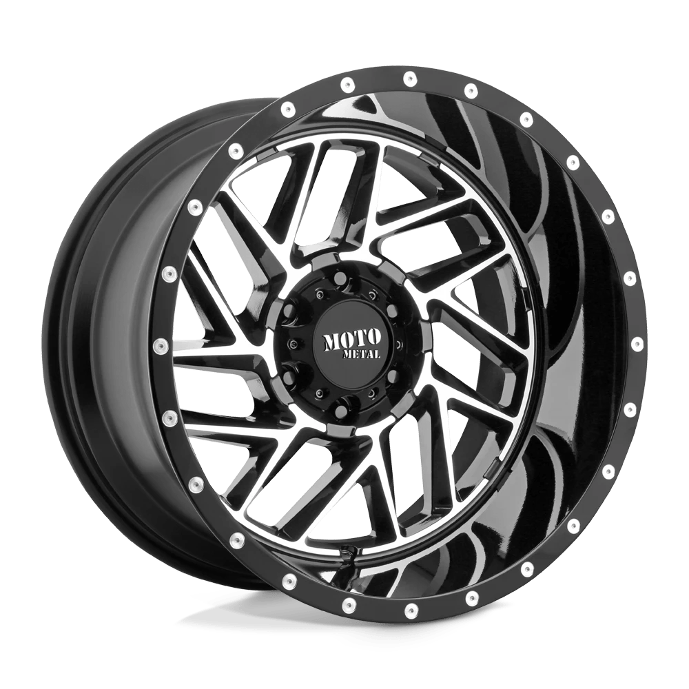 Moto Metal MO985 BREAKOUT 20X10 -18 5X127 GLOSS BLACK MACHINED