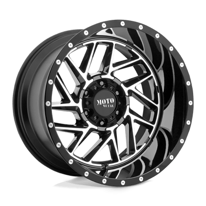 Moto Metal MO985 BREAKOUT 20X10 -18 5X127 GLOSS BLACK MACHINED