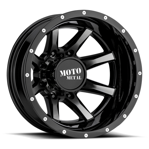 Moto Metal MO995 20X8.25 -198 8X165.1/8X6.5 Gloss Black Machined - Rear