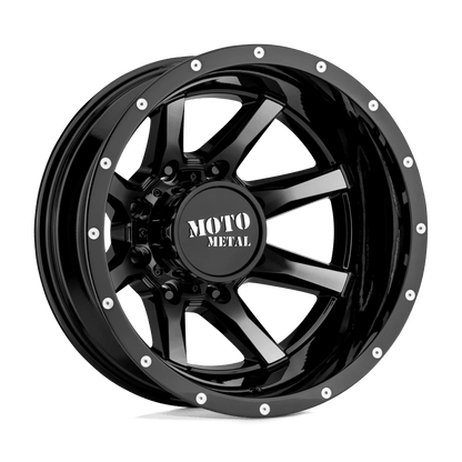 Moto Metal MO995 20X8.25 -198 8X165.1 GLOSS BLACK MACHINED - REAR