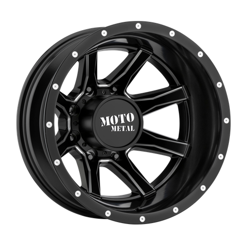 Moto Metal MO995 20X8.25 -198 8X165.1/8X6.5 Satin Black Milled - Rear