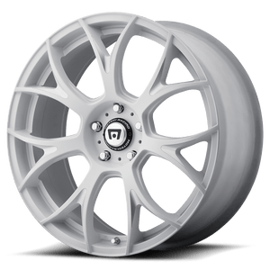 MOTEGI MR126 20X10 32 BLANK MATTE WHITE WITH MILLED ACCENTS