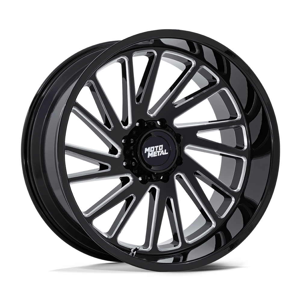MOTO METAL MO811 COMBAT 22X12 -44 6X139.7 GLOSS BLACK MILLED