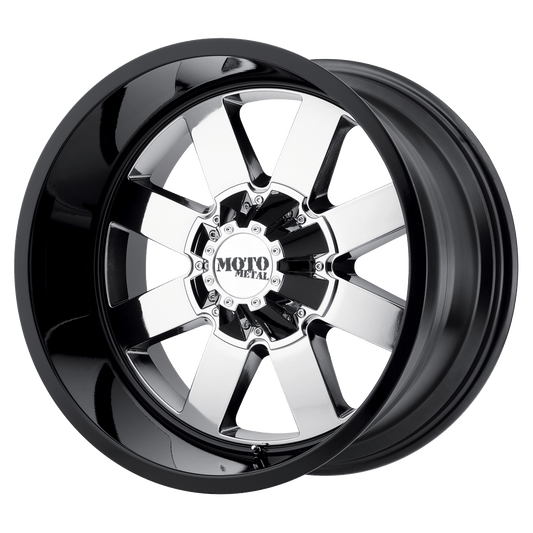 MOTO METAL MO962 20X9 0 5X127/5X139.7 PVD CENTER GLOSS BLACK LIP
