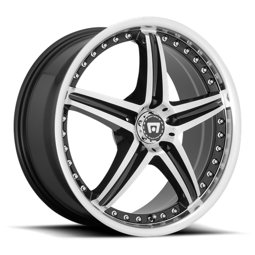 Motegi MR107 D5S 20X8.5 42 5X114.3/5X4.5 Gloss Black Machined
