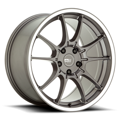 Motegi MR152 SS5 18X9.5 40 5X114.3/5X4.5 Gunmetal With Machined Lip