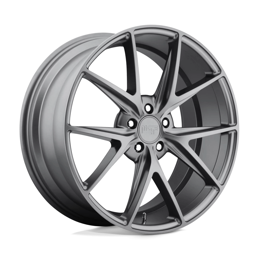 Niche 1PC M116 MISANO 19X8.5 50 5X120.65/5X4.75 MATTE GUN METAL