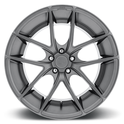 Niche 1PC M129 TARGA 18X8 42 5X112/5X112 MATTE GUN METAL