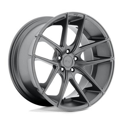 Niche 1PC M129 TARGA 18X8 42 5X112/5X112 MATTE GUN METAL