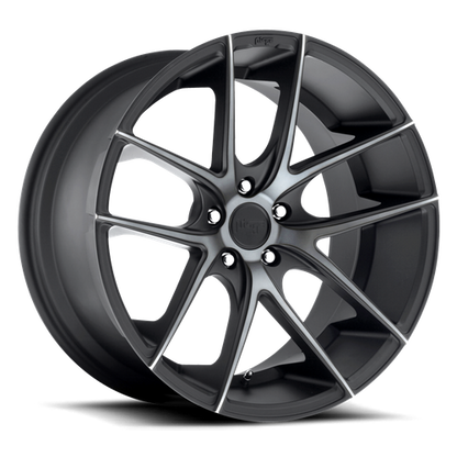Niche 1PC M130 TARGA 17X8 40 5X108/5X4.25 MATTE BLACK DOUBLE DARK TINT