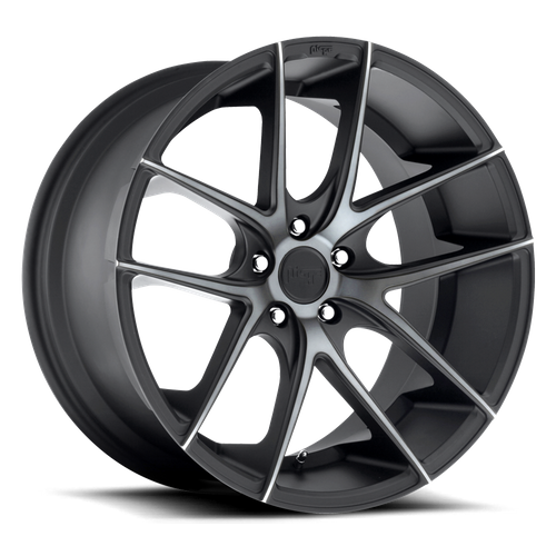 Niche 1PC M130 TARGA 22X9 25 5X120/5X4.72 MATTE BLACK DOUBLE DARK TINT