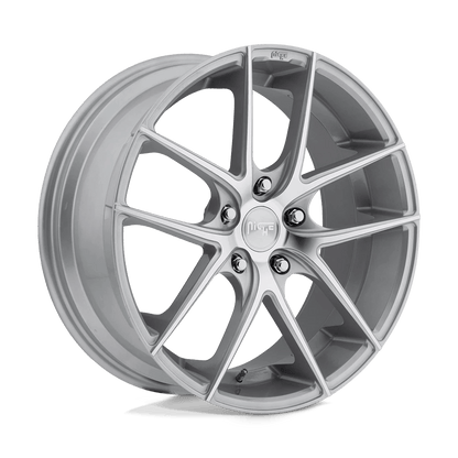 Niche 1PC M131 TARGA 17X8 40 5X112/5X112 GLOSS SILVER MACHINED