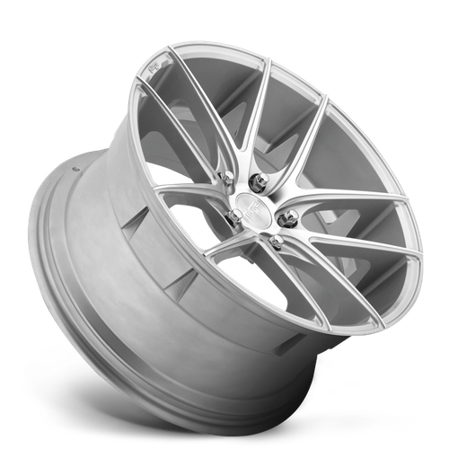 Niche 1PC M131 TARGA 19X8.5 42 5X112 GLOSS SILVER MACHINED