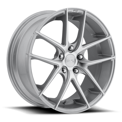 Niche 1PC M131 TARGA 18X8 40 5X120/5X120 GLOSS SILVER MACHINED
