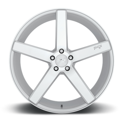 Niche 1PC M135 MILAN 20X10.5 30 5X114.3/5X4.5 GLOSS SILVER MACHINED