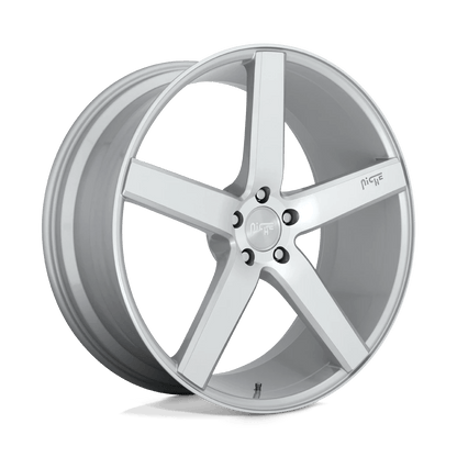 Niche 1PC M135 MILAN 19X8.5 42 5X112/5X112 GLOSS SILVER MACHINED